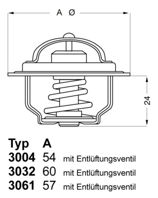 Thermostat, coolant